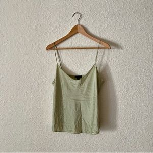 Mint Green J Crew Washable Silk Cami